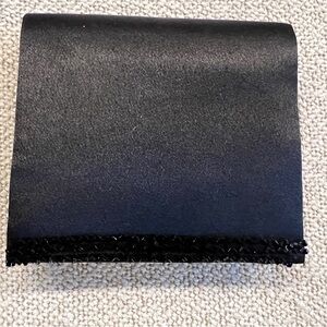 Elegant Satin Black Small Party Bag